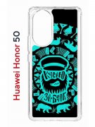 Чехол-накладка Huawei Honor 50 (610635) Kruche PRINT Кусаю за бочок - Темный
