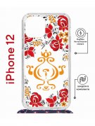 Чехол-накладка Apple iPhone 12  (598927) Kruche PRINT Самовар Светлый