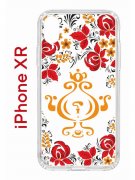 Чехол-накладка Apple iPhone XR (580656) Kruche PRINT Самовар Светлый