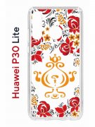 Чехол-накладка Huawei P30 Lite (585137) Kruche PRINT Самовар Светлый