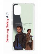 Чехол-накладка Samsung Galaxy A51 (582691) Kruche PRINT Дин Винчестер и Кастиэль 