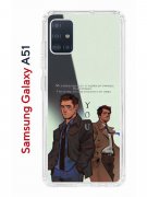 Чехол-накладка Samsung Galaxy A51 (582691) Kruche PRINT Дин Винчестер и Кастиэль 