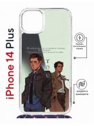 Чехол-накладка Apple iPhone 14 Plus (625962) Kruche PRINT Дин Винчестер и Кастиэль 