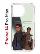 Чехол-накладка Apple iPhone 14 Pro Max (625953) Kruche PRINT Дин Винчестер и Кастиэль 