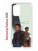 Чехол-накладка Samsung Galaxy A32 4G (598888) Kruche PRINT Дин Винчестер и Кастиэль 