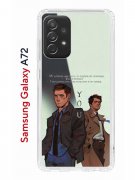 Чехол-накладка Samsung Galaxy A72 (598893) Kruche PRINT Дин Винчестер и Кастиэль 