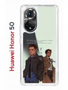 Чехол-накладка Huawei Honor 50 (610635) Kruche PRINT Дин Винчестер и Кастиэль 