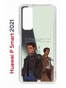 Чехол-накладка Huawei P Smart 2021 (594564) Kruche PRINT Дин Винчестер и Кастиэль 