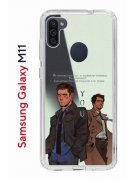 Чехол-накладка Samsung Galaxy M11 (588927) Kruche PRINT Дин Винчестер и Кастиэль 