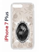 Чехол-накладка iPhone 7 Plus/8 Plus Kruche Print Портрет Ганнибала и Уилла