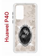 Чехол-накладка Huawei P40 (583862) Kruche PRINT Портрет Ганнибала и Уилла