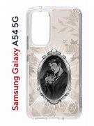 Чехол-накладка Samsung Galaxy A54 5G (638391) Kruche PRINT Портрет Ганнибала и Уилла