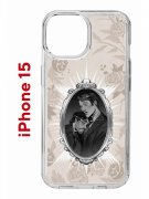 Чехол-накладка Apple iPhone 15 (641578) Kruche PRINT Портрет Ганнибала и Уилла