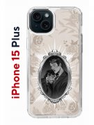 Чехол-накладка Apple iPhone 15 Plus (641587) Kruche PRINT Портрет Ганнибала и Уилла