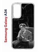 Чехол-накладка Samsung Galaxy A34 5G (637294) Kruche PRINT Уилл Грэм