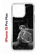 Чехол-накладка Apple iPhone 15 Pro Max (641577) Kruche PRINT Уилл Грэм