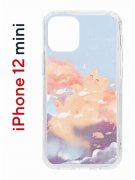 Чехол-накладка Apple iPhone 12 mini (588924) Kruche PRINT Dafna_Cloud cat
