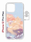 Чехол-накладка Apple iPhone 12 Pro Max (598885) Kruche PRINT Dafna_Cloud cat