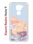 Чехол-накладка Xiaomi Redmi Note 9  (588931) Kruche PRINT Dafna_Cloud cat
