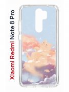 Чехол-накладка Xiaomi Redmi Note 8 Pro (585138) Kruche PRINT Dafna_Cloud cat