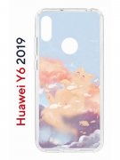 Чехол-накладка Huawei Y6 2019 (580675) Kruche PRINT Dafna_Cloud cat