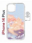 Чехол-накладка Apple iPhone 14 Plus (625965) Kruche PRINT Dafna_Cloud cat