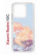 Чехол-накладка Xiaomi Redmi 10C (623779) Kruche PRINT Dafna_Cloud cat