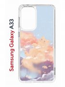 Чехол-накладка Samsung Galaxy A33 (630895) Kruche PRINT Dafna_Cloud cat