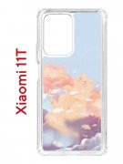 Чехол-накладка Xiaomi 11T (612848) Kruche PRINT Dafna_Cloud cat
