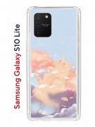 Чехол-накладка Samsung Galaxy S10 Lite (582683) Kruche PRINT Dafna_Cloud cat