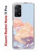 Чехол-накладка Xiaomi Redmi Note 11 Pro (637293) Kruche PRINT Dafna_Cloud cat