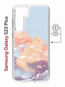Чехол-накладка Samsung Galaxy S23 Plus (634254) Kruche PRINT Dafna_Cloud cat