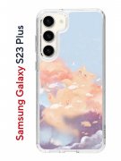 Чехол-накладка Samsung Galaxy S23 Plus (638514) Kruche PRINT Dafna_Cloud cat