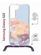 Чехол-накладка Samsung Galaxy S22 (638524) Kruche PRINT Dafna_Cloud cat