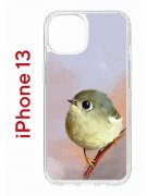 Чехол-накладка Apple iPhone 13 (606542) Kruche PRINT Dafna_Little bird