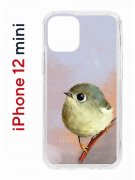 Чехол-накладка Apple iPhone 12 mini (588924) Kruche PRINT Dafna_Little bird
