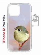 Чехол-накладка Apple iPhone 12 Pro Max (598885) Kruche PRINT Dafna_Little bird