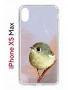 Чехол-накладка Apple iPhone XS Max (580655) Kruche PRINT Dafna_Little bird