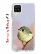 Чехол-накладка Samsung Galaxy A12 (594609) Kruche PRINT Dafna_Little bird
