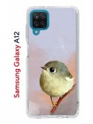 Чехол-накладка Samsung Galaxy A12 (594609) Kruche PRINT Dafna_Little bird