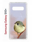 Чехол-накладка Samsung Galaxy S10+ (580661) Kruche PRINT Dafna_Little bird