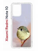 Чехол-накладка Xiaomi Redmi Note 10 (596589) Kruche PRINT Dafna_Little bird