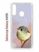 Чехол-накладка Samsung Galaxy A20S (588937) Kruche PRINT Dafna_Little bird