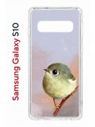 Чехол-накладка Samsung Galaxy S10 (580670) Kruche PRINT Dafna_Little bird