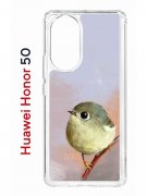Чехол-накладка Huawei Honor 50 (610635) Kruche PRINT Dafna_Little bird