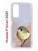 Чехол-накладка Huawei P Smart 2021 (594564) Kruche PRINT Dafna_Little bird