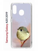 Чехол-накладка Samsung Galaxy A20 2019 (580663) Kruche PRINT Dafna_Little bird