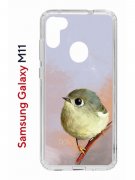 Чехол-накладка Samsung Galaxy M11 (588927) Kruche PRINT Dafna_Little bird