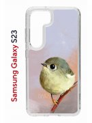 Чехол-накладка Samsung Galaxy S23 (638518) Kruche PRINT Dafna_Little bird