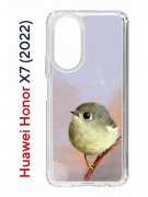 Чехол-накладка Huawei Honor X7  (638390) Kruche PRINT Dafna_Little bird